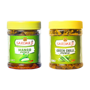 Mango and Green Chilly Pickle Combo Pack