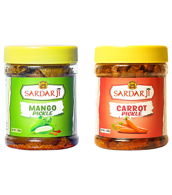 Mango and Carrot Pickle Combo Pack